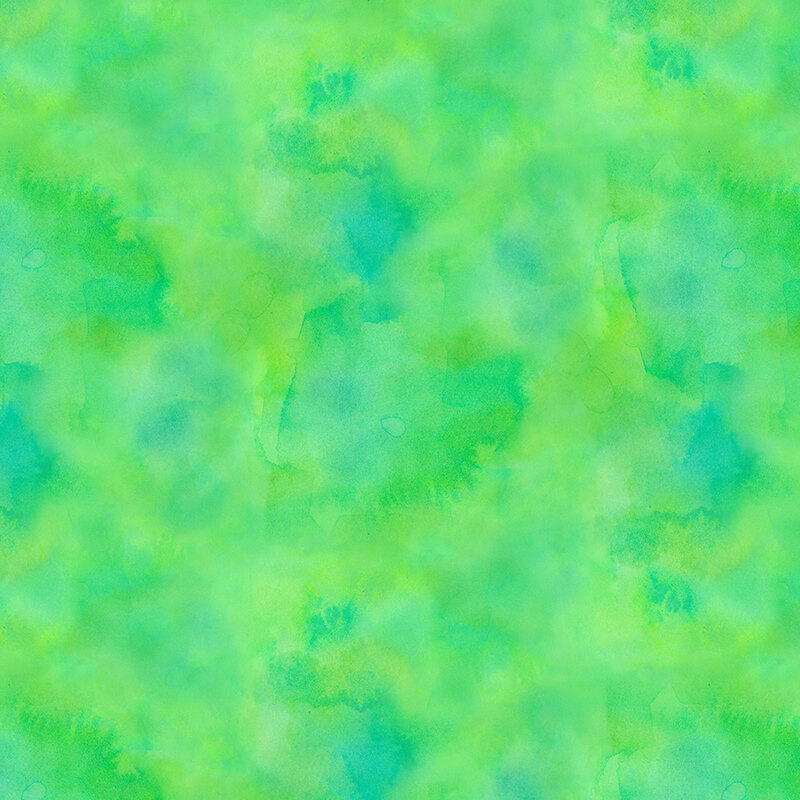 Green and blue mottled fabric with a watercolor texture.