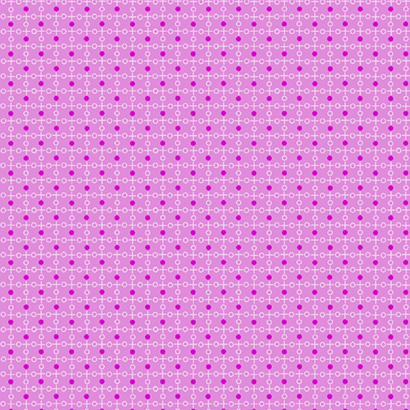 beautiful purple fabric, featuring a geometric grid pattern of thin white lines with white circle outlines and vivid purple dots on the midpoint of each grid