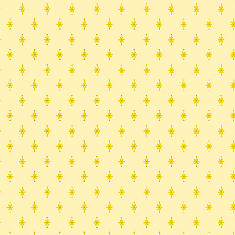 gorgeous soft yellow fabric, featuring small golden yellow flower motifs