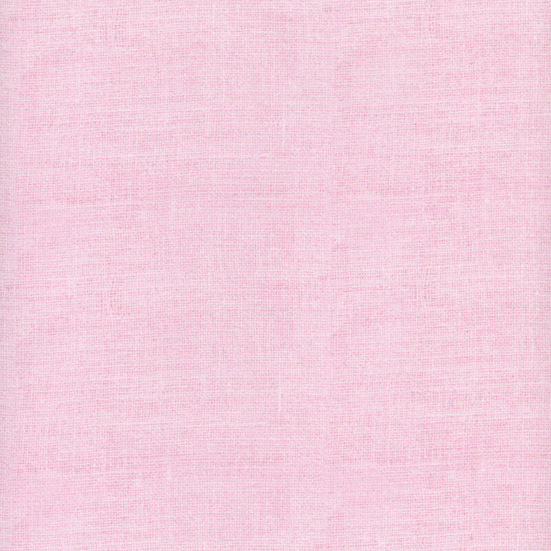 Fabric with a woven texture pattern in a pastel pink.