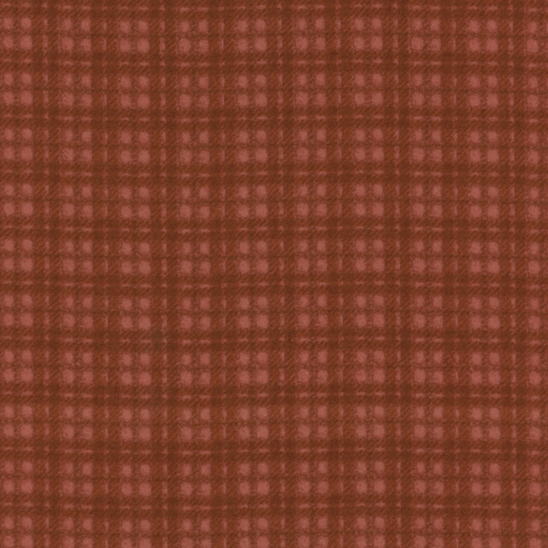 red orange plaid flannel fabric