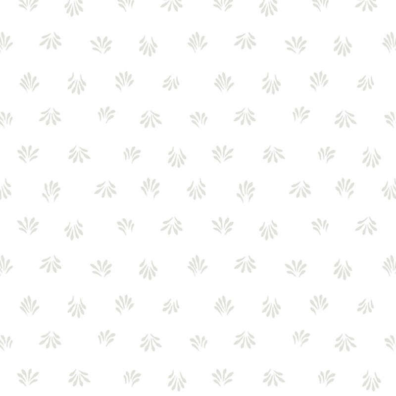 white fabric featuring scattered white fan motifs
