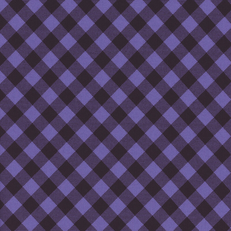 Photo of purple and black checkered plaid