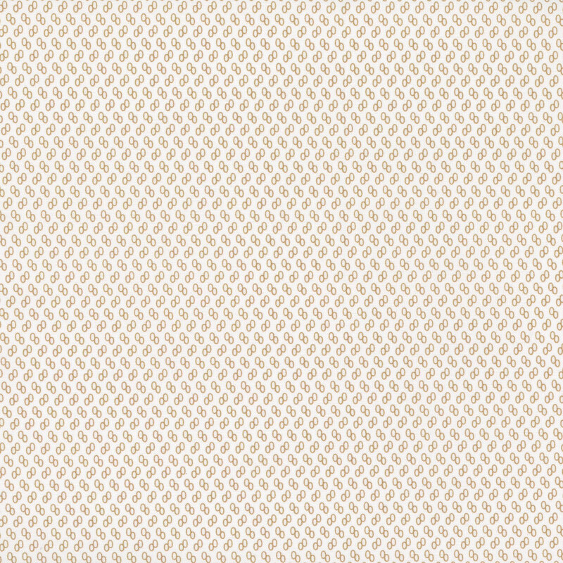 White fabric with tiny tan ovals.