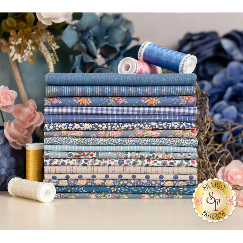stack of Summer fabrics in the Creating Memories collection