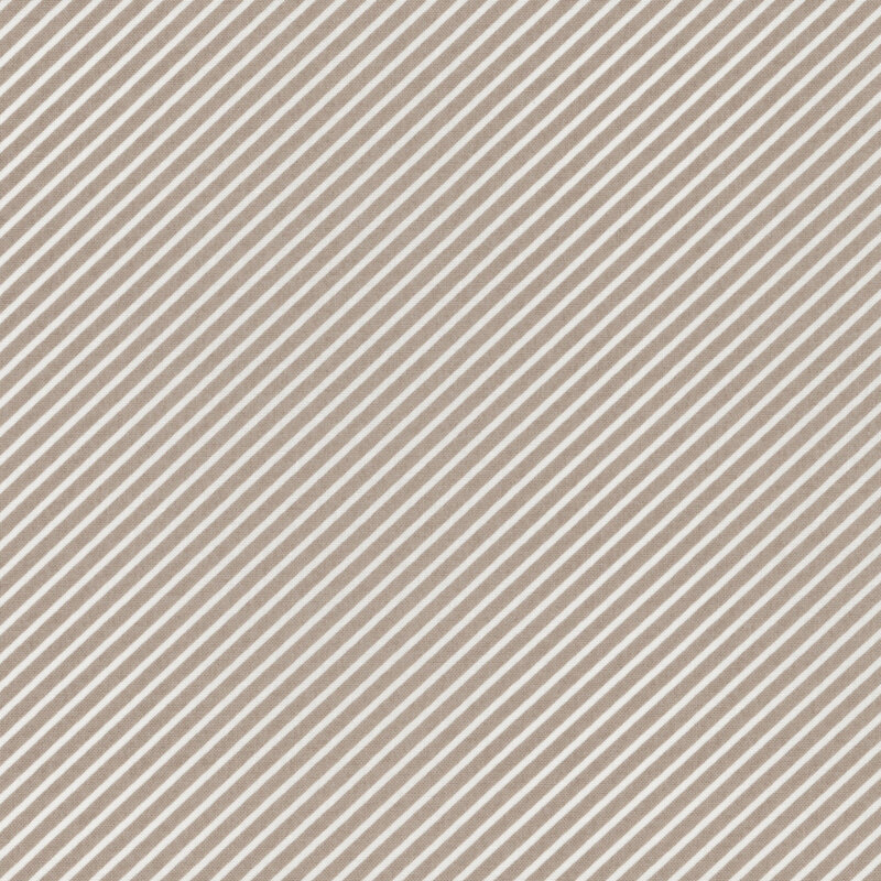 fabric featuring a gray and white diagonal stripe pattern