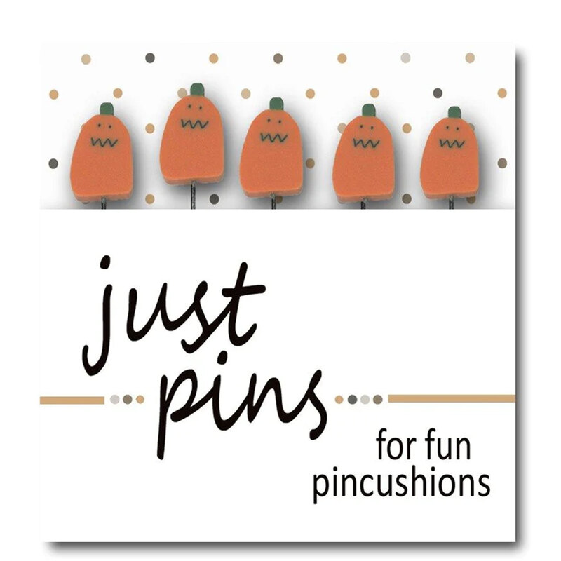A digital mockup of the packaging edited with the real pins, showing five pumpkins