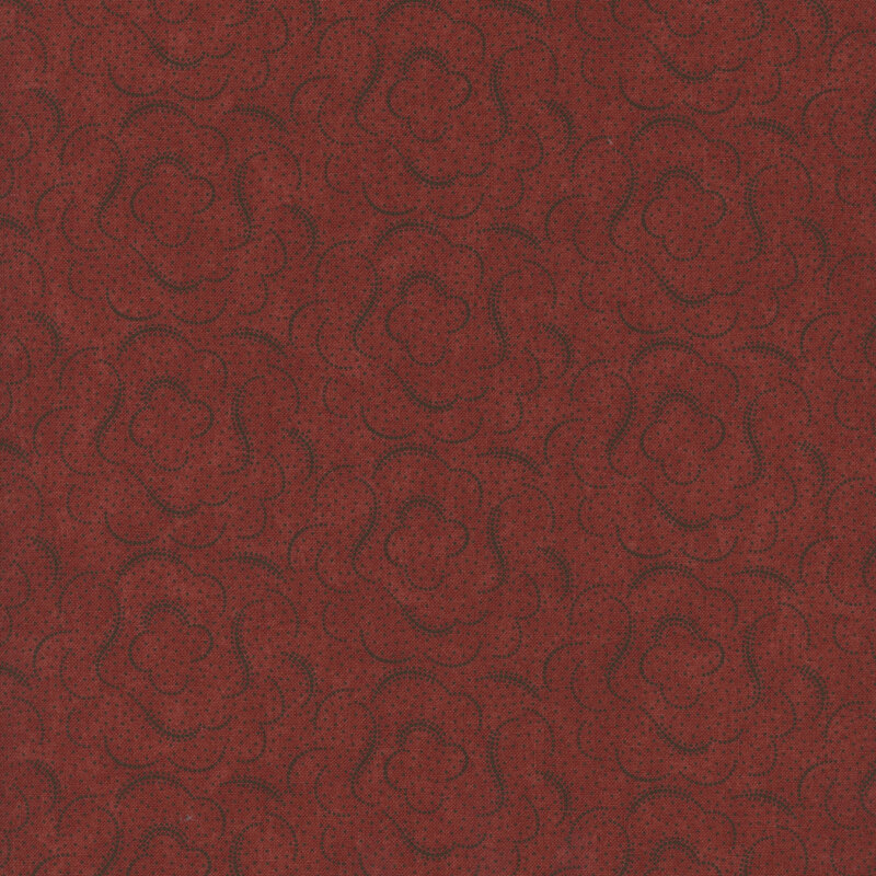Tonal carnation-colored fabric with swirled patterns, subtle pin dots, and a lightly mottled background