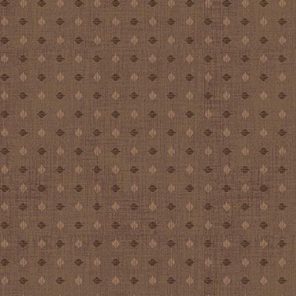 brown fabric featuring a diamond shaped polka dot pattern