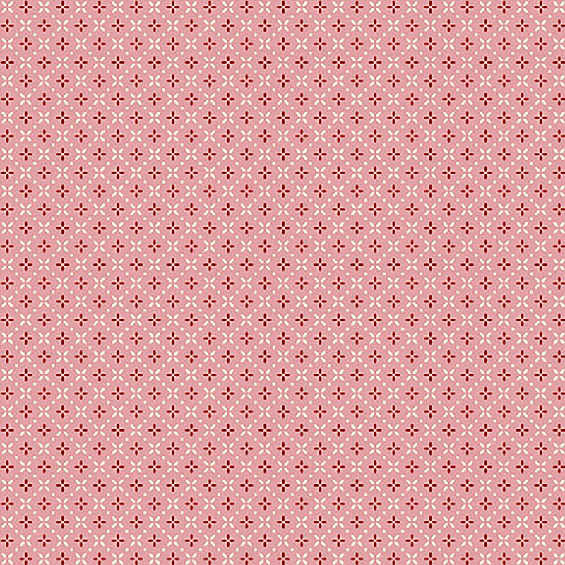 Light pink fabric with small dotted diamond patterns throughout
