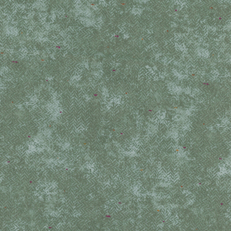 A mottled, eucalyptus fabric with a textured, zig zag look