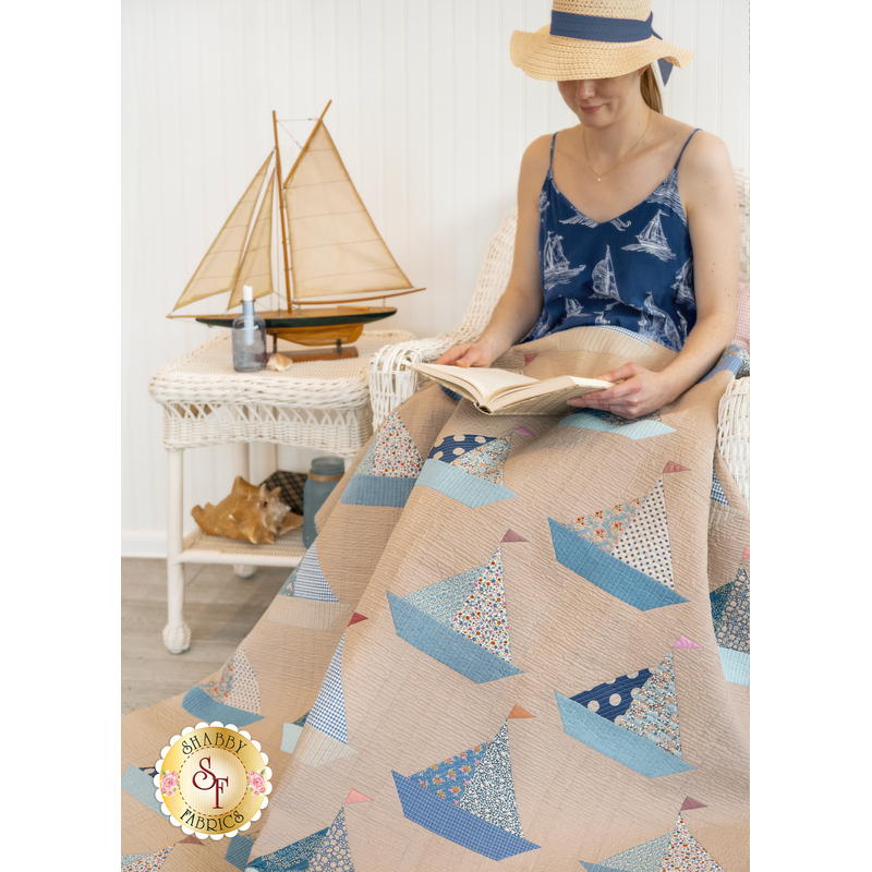 Sail Boat Flannel Quilt order Set