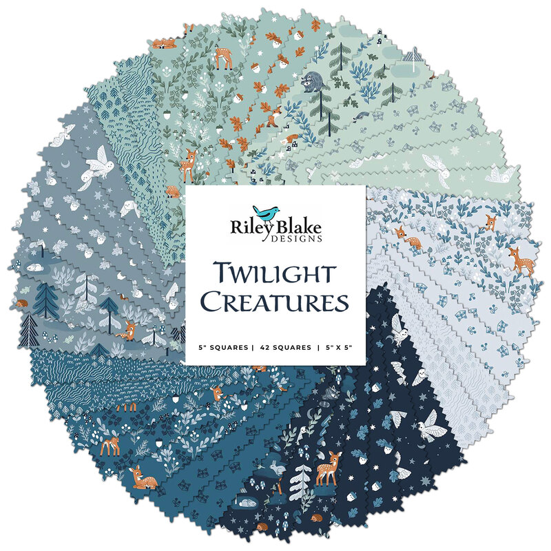 Collage of fabrics in Twilight Creatures 5