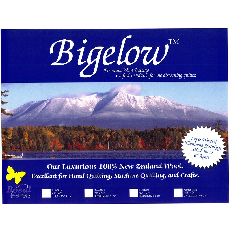 Bigelow 100% Wool Batting 90in x 94in