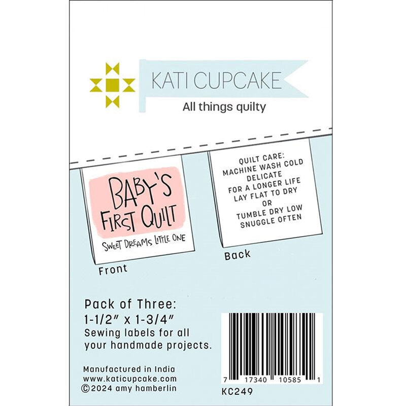 A digital rendering of the product showing the front and back of the label 