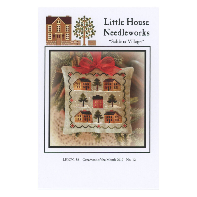 Front cover of the pattern, showing the project finished as a small ornament.