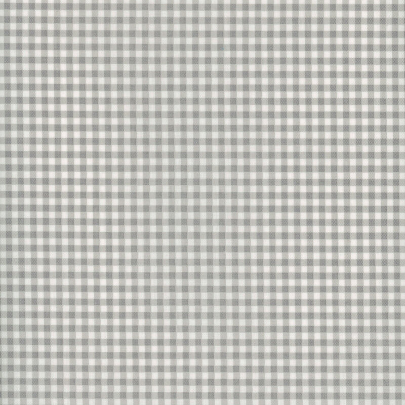 gray and white mini gingham fabric