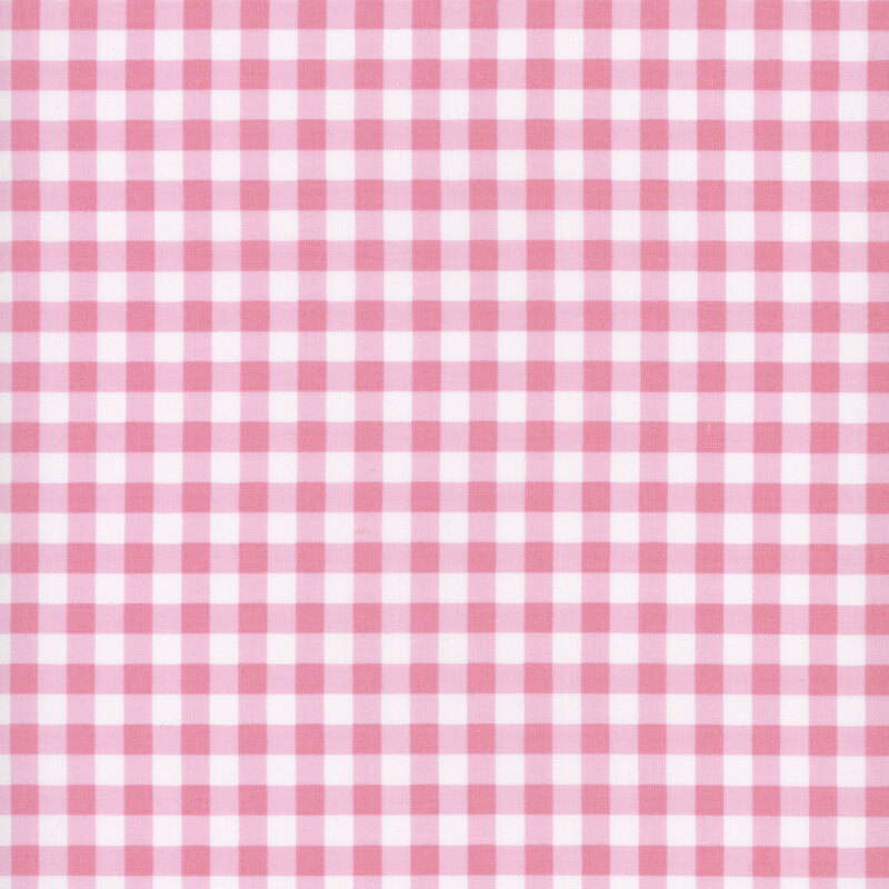 pink and white gingham fabric