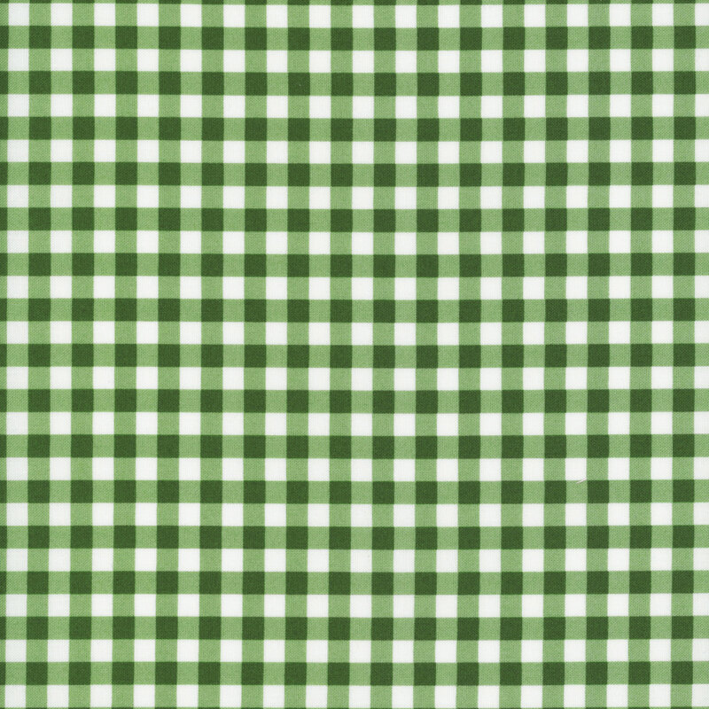 green and white gingham fabric