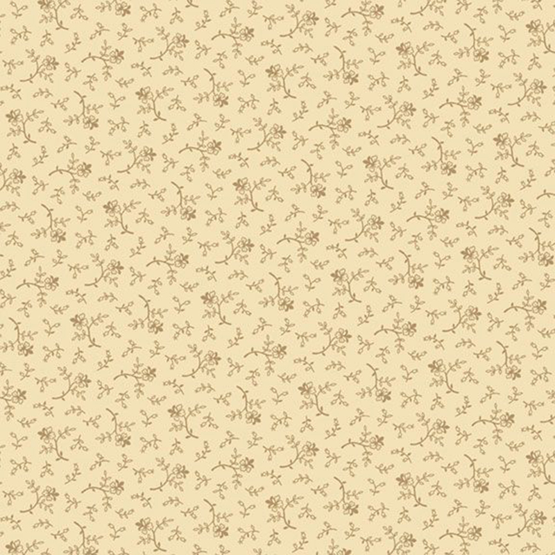 tonal cream fabric featuring rotating roses with long stems and elegant leaves