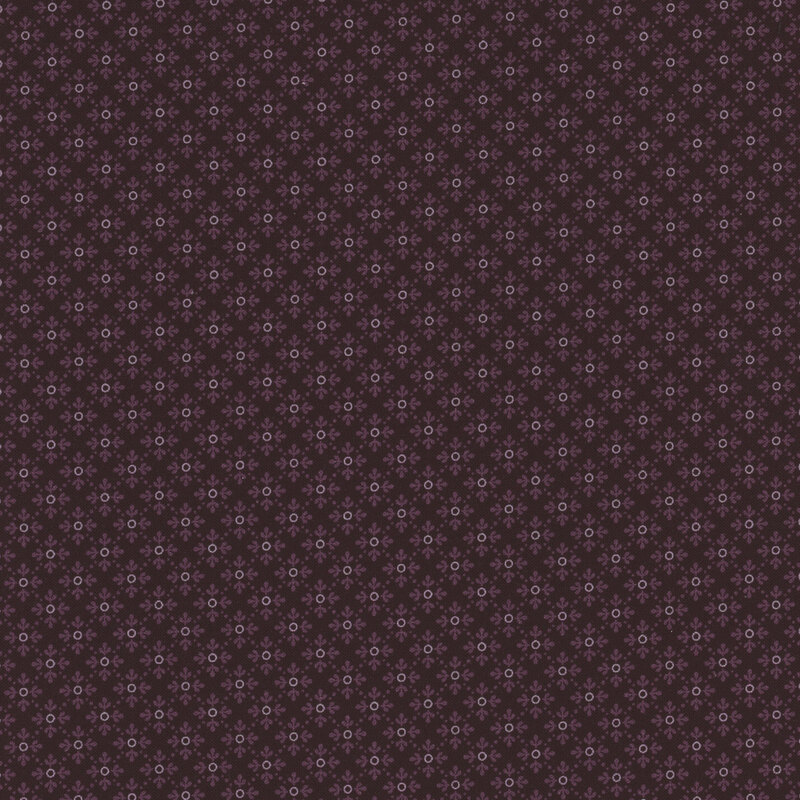 dark purple fabric with elegant detailed diamonds and dots between each square