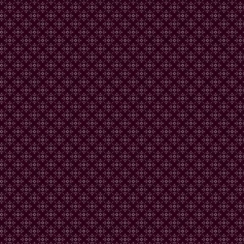 dark purple fabric with elegant detailed diamonds and dots between each square