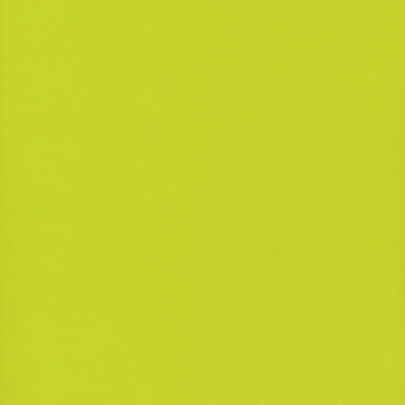 bright lime green solid cotton fabric