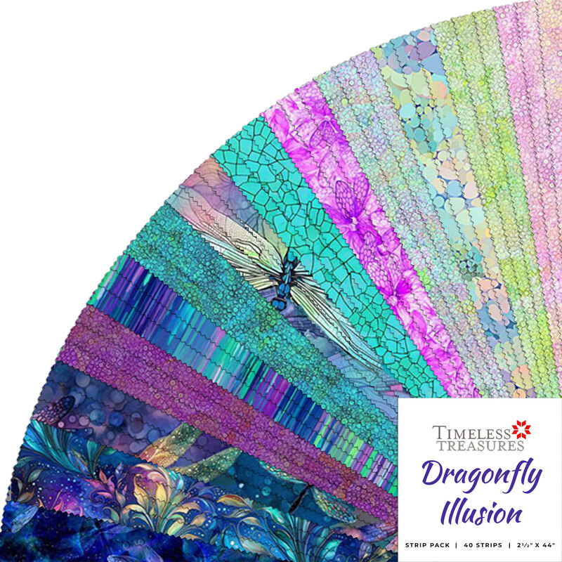 Collage of strips available in the dragonfly illusions collection 