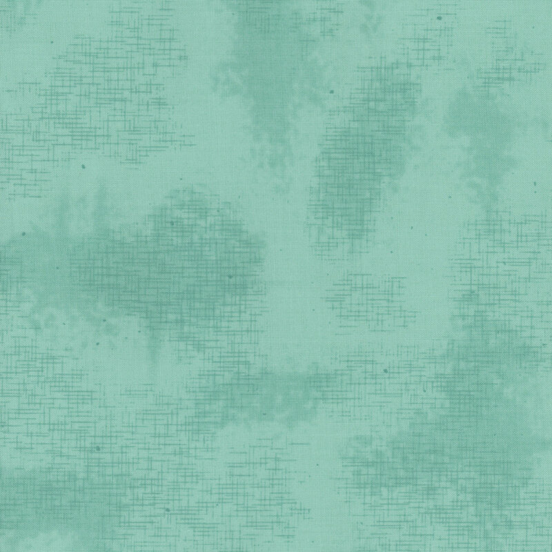A basic light turquoise fabric with crosshatching and mottling