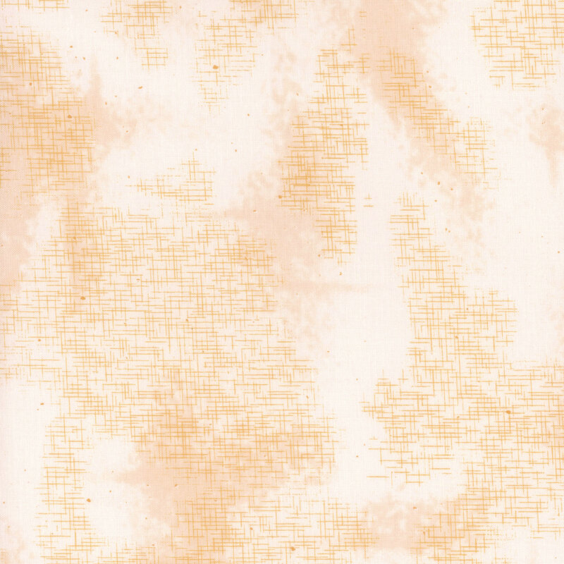 Light orange and white mottled fabric with crosshatching