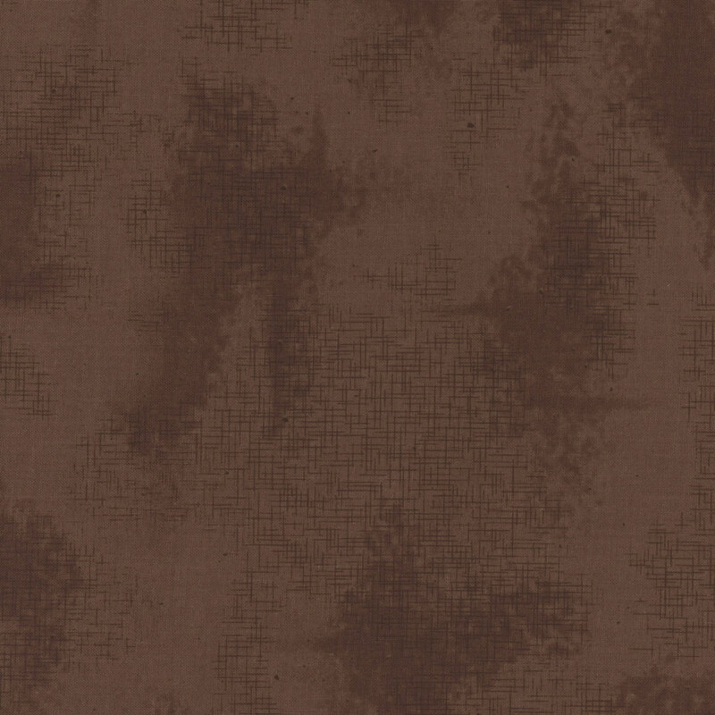 A basic dark brown fabric with crosshatching and mottling