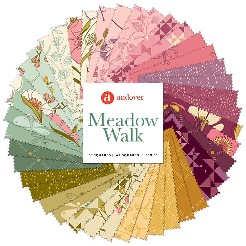 collage of fabrics in Meadow Walk 5
