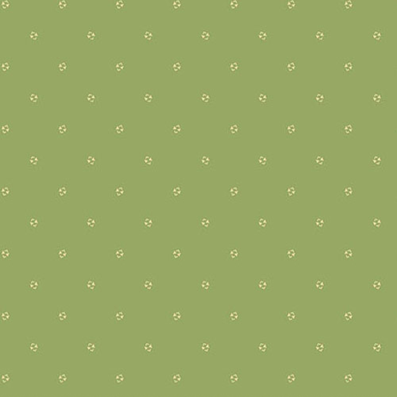 Tonal green fabric with tiny florals 