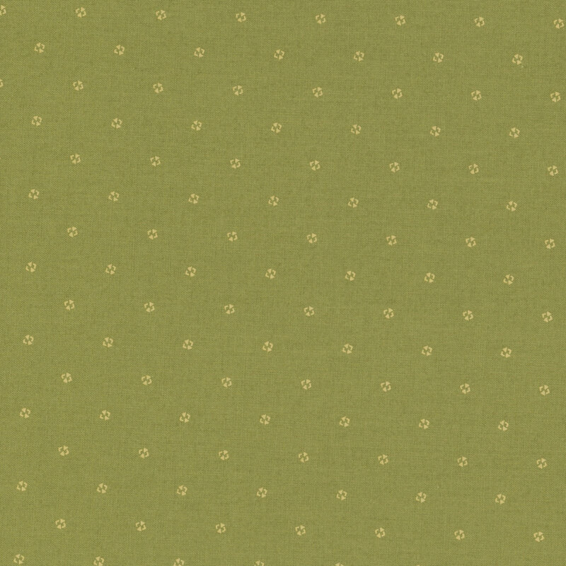 Tonal green fabric with tiny florals 