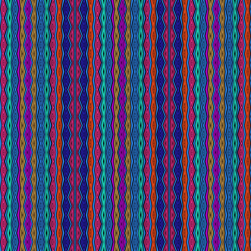 Multi color striped fabric