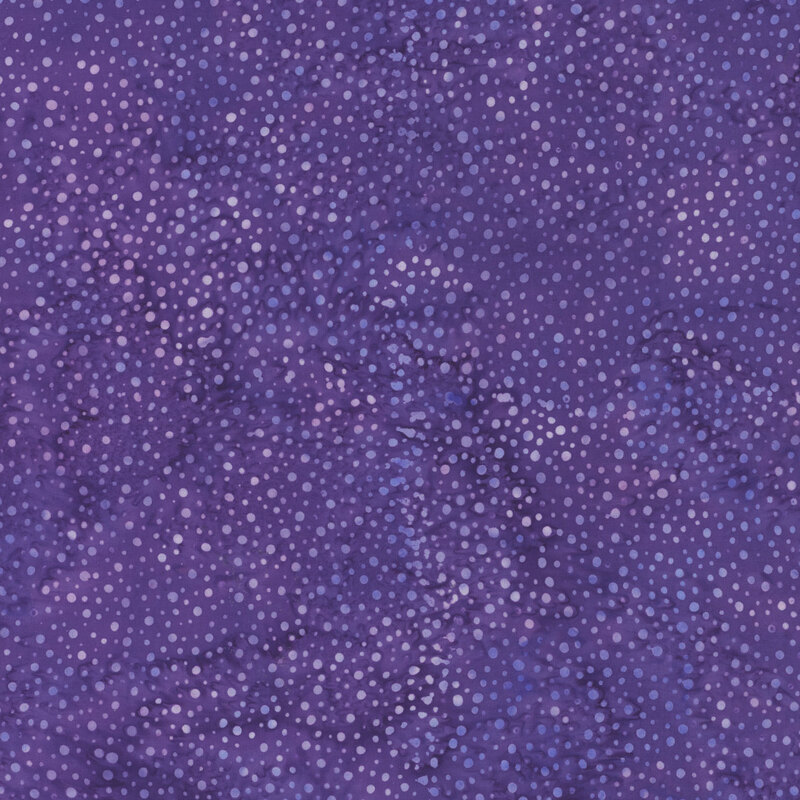 Purple mottled fabric with small spots throughout