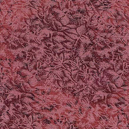 Wine red fabric featuring a mottled design with metallic glitter accents.