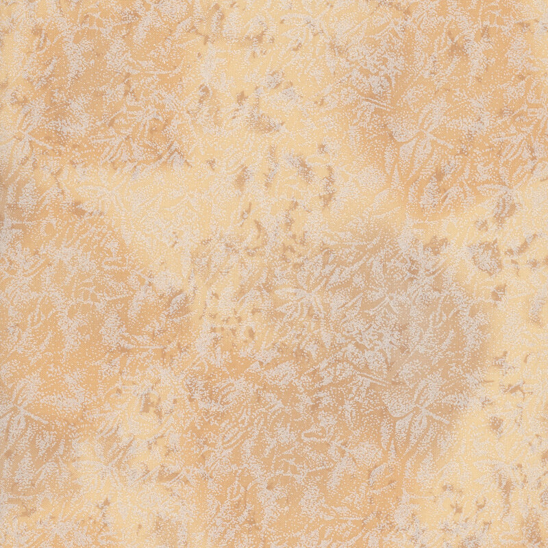 Dark cream fabric featuring a mottled design with metallic glitter accents.