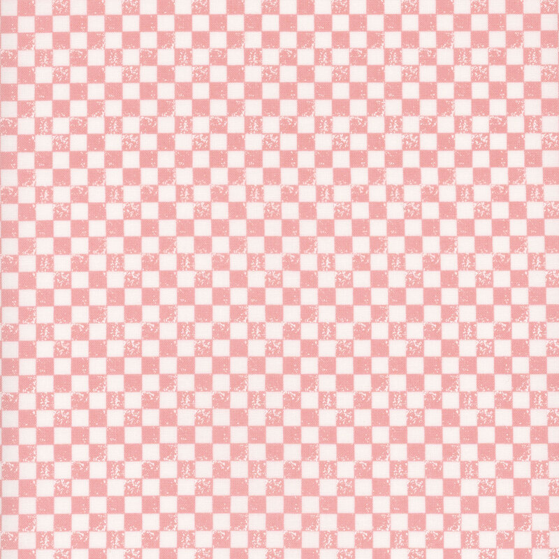 light pink and white checkered fabric