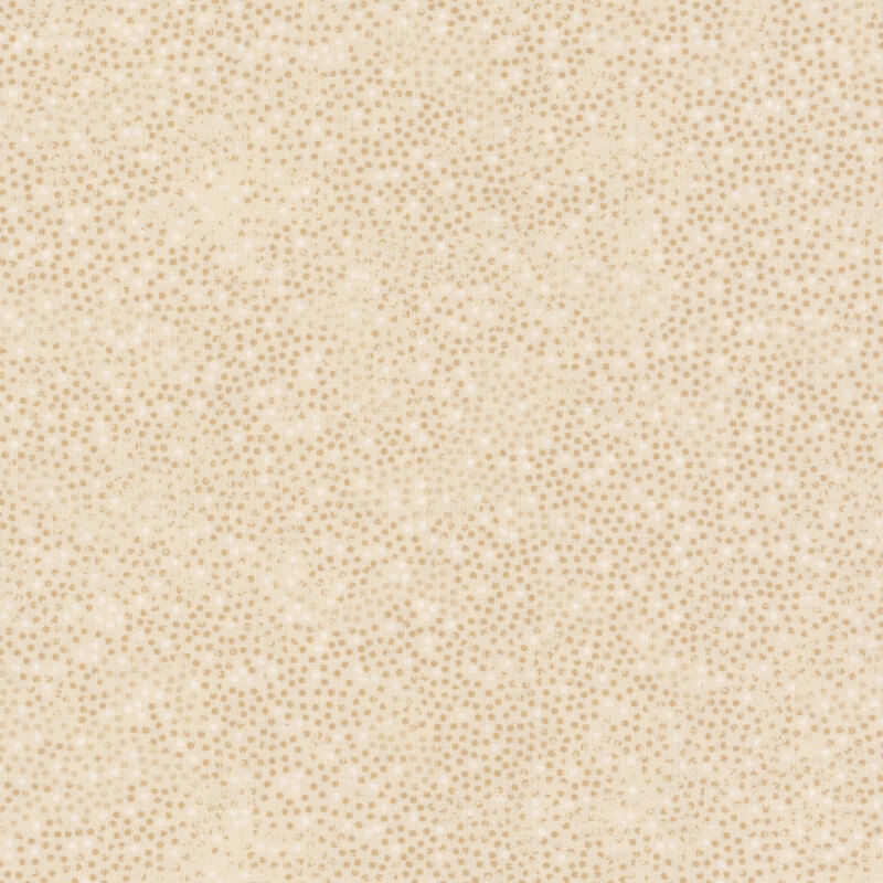 taupe fabric with small tan and white dots