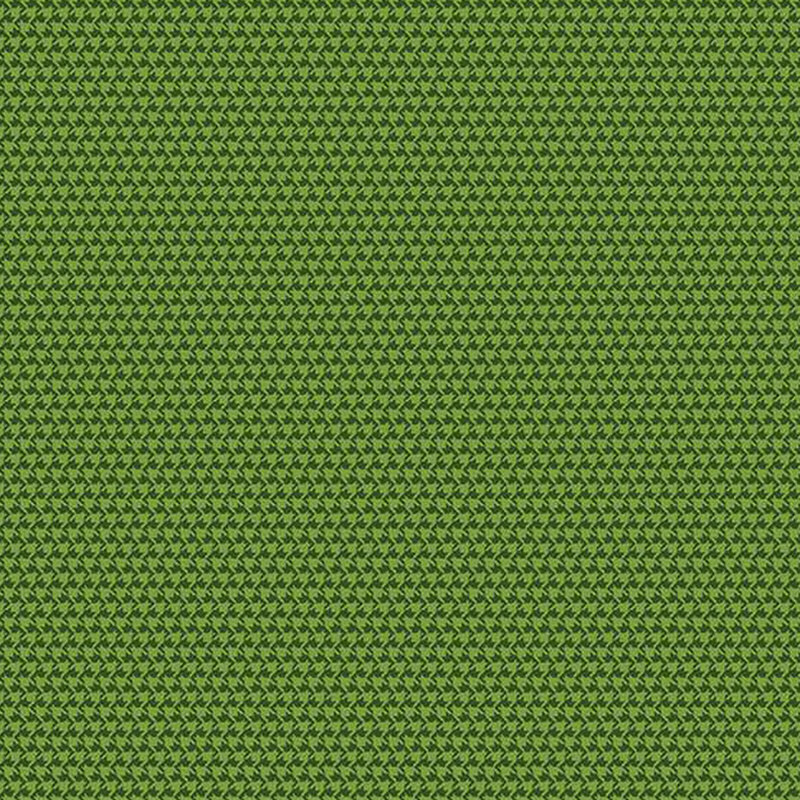 tonal green fabric with alternating lines of houndstooth