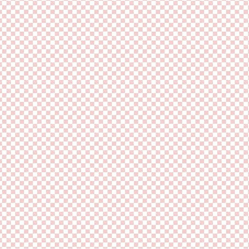 A baby pink and white checker print fabric