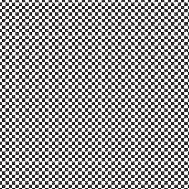 A black and white checker print fabric