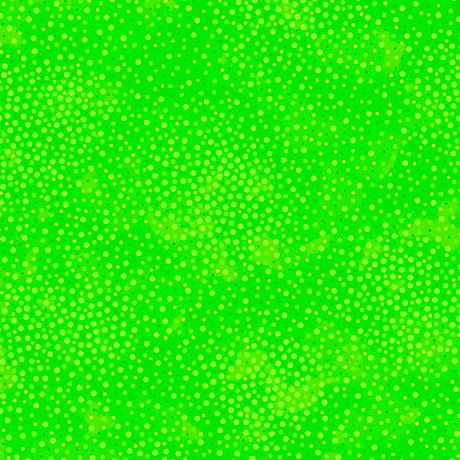 A bright green tonal fabric with light green and dark green spots throughout