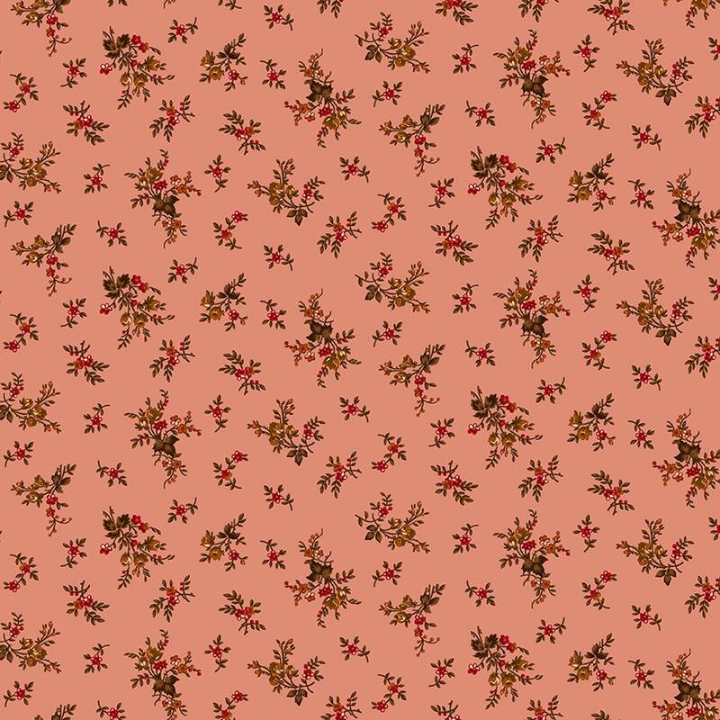 Pink fabric with a floral pattern 