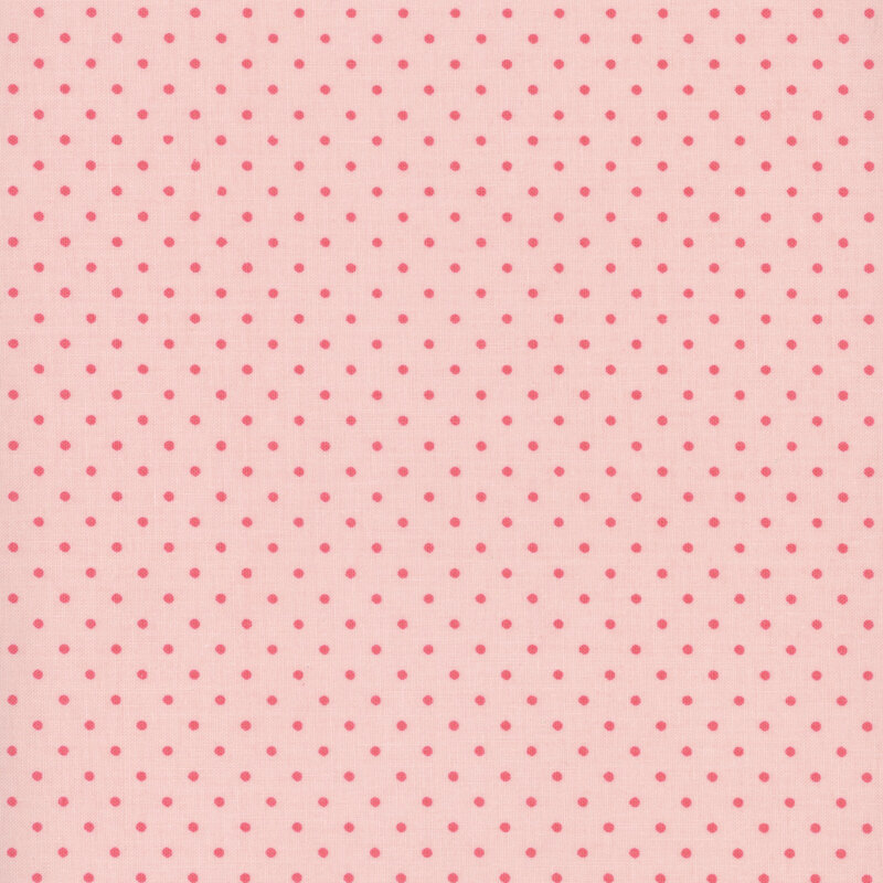 pink polka dotted fabric