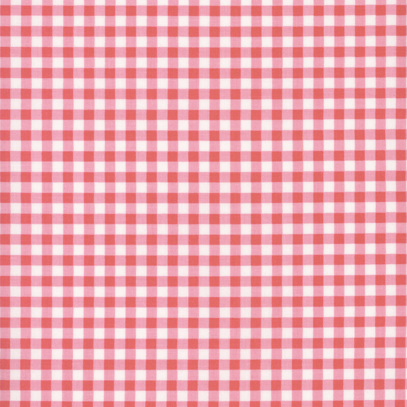 pink and white gingham