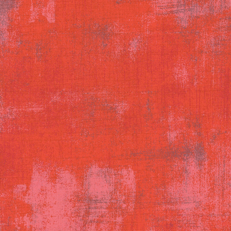 Coral red textured fabric