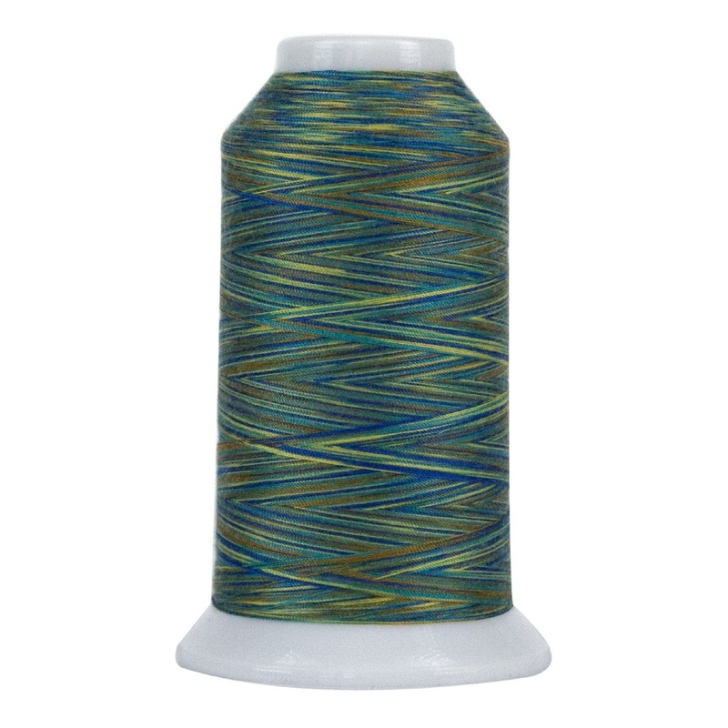Spool of the variegated Shoreline thread, isolated on a white background.