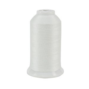 Bright white spool of thread, isolated on a white background.